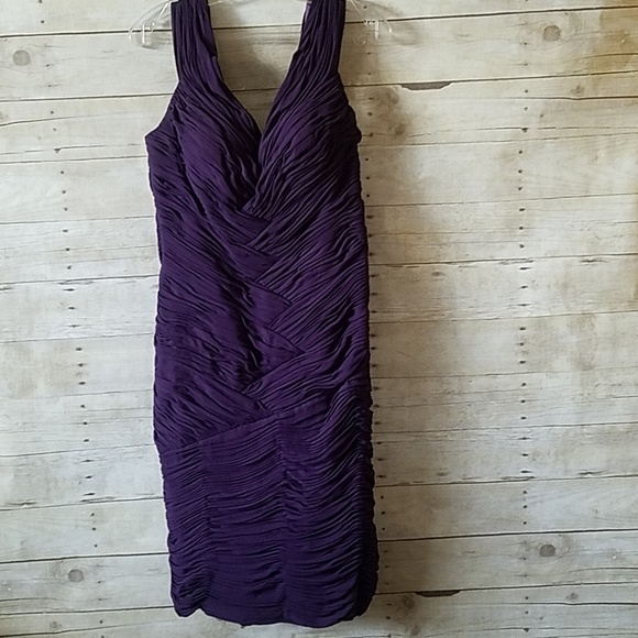 Bridesmaid Dress Size 14 Color Purple - Picture 2 of 4